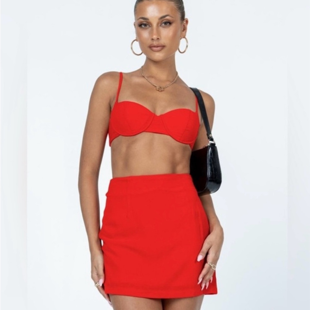 Princess Polly Two Piece Red Set